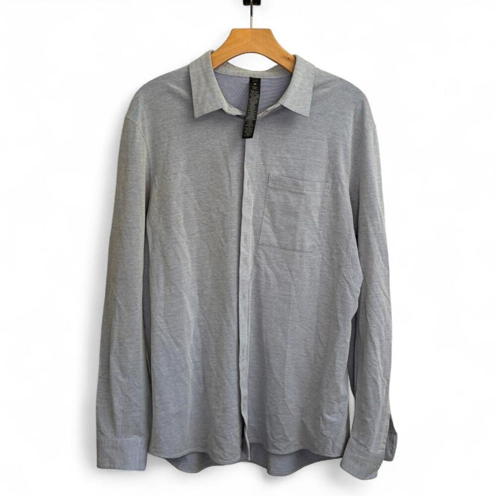 LuluLemon Button Up Commission Long Sleeve Shirt Men’s XL Performance Classic